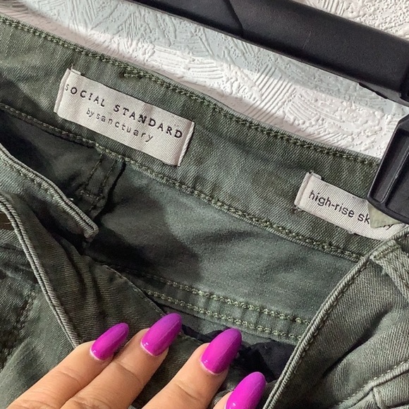 Social Standard by Sanctuary - Sz 8 / 29 - lightly camo skinny high rise Jeans - Picture 6 of 8